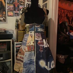 *SOLD* Vintage Reversible Jumper Dress with Graphic Patchwork